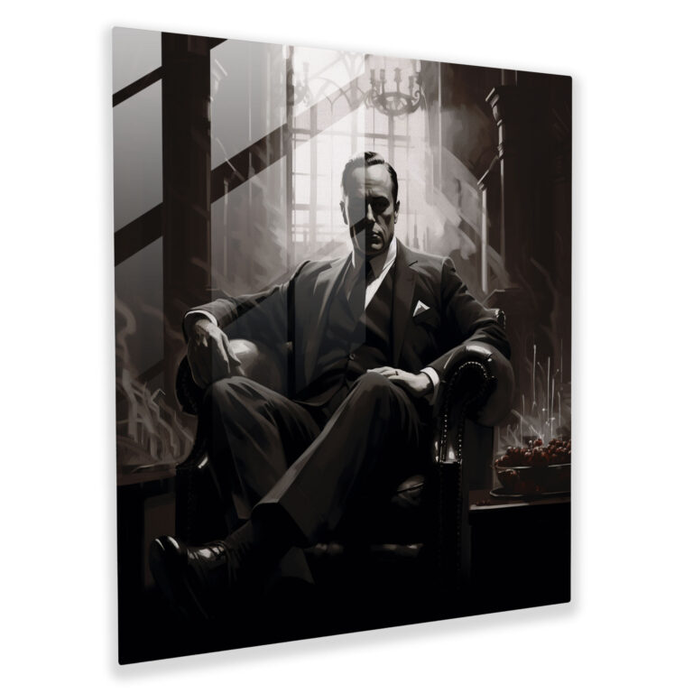 Godfather Glass Print - Godfather, Godfather, Sophisticated, Modern Art