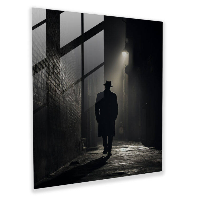 Godfather Silhouette Glass Print - Godfather, Godfather, Glass Art, Silhouette