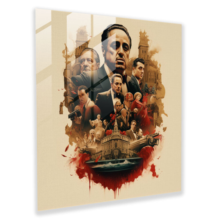 Godfather Glass Print - Godfather, Glass Art, Home Decoration, Godfather