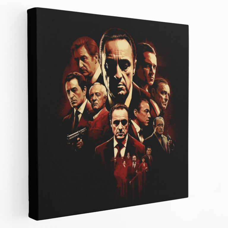 Godfather Vintage Movie Poster Canvas Print - Godfather, Intense, Canvas Wall Art, Canvas Print