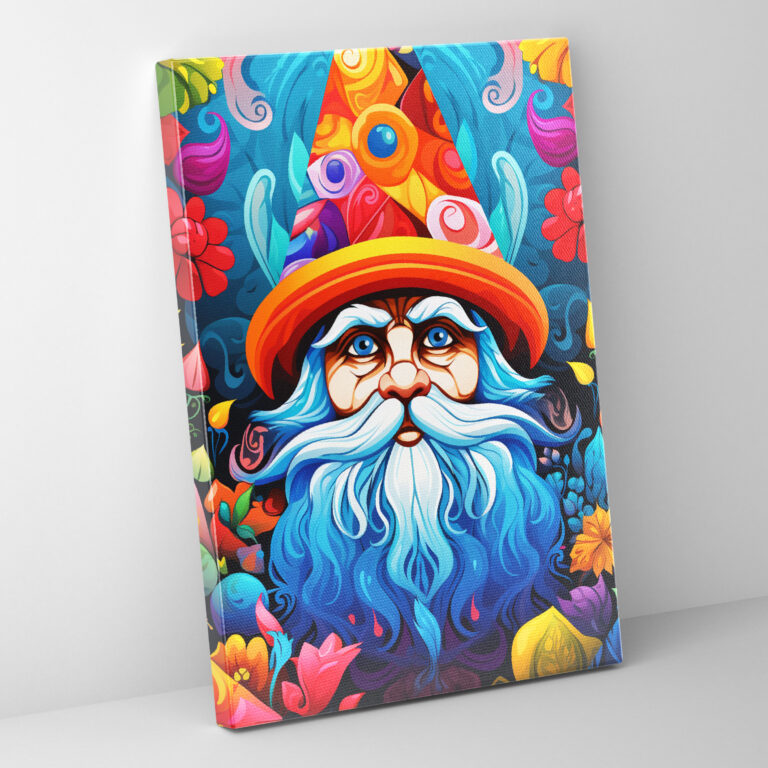 Gnome Wall Art - Pop Art Style Illustration - Gnome, Home Decoration, Wall Art, Canvas