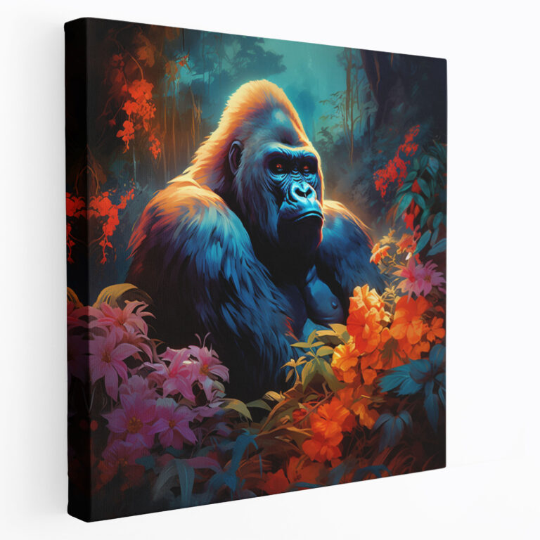 Gorilla Canvas Print - Gorilla, Canvas Wall Art, Canvas, Wall Art