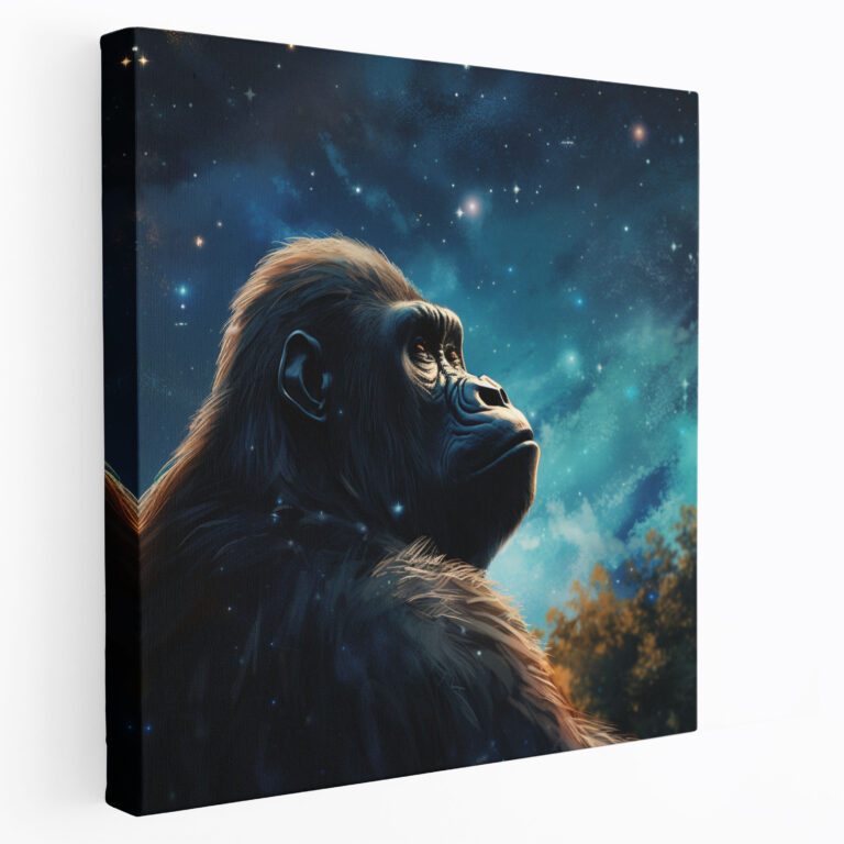 Gorilla Wall Decoration - Gorilla, Magic, Wall Decoration, Canvas