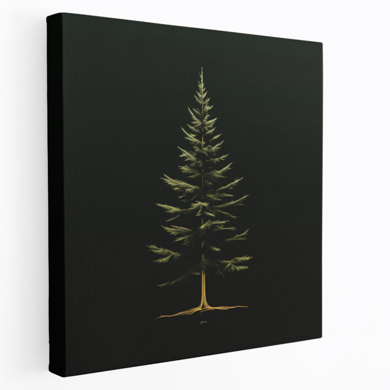 Green Pine Canvas Print - Green Pine, Green Pine, Canvas Wall Art, Home Decoration
