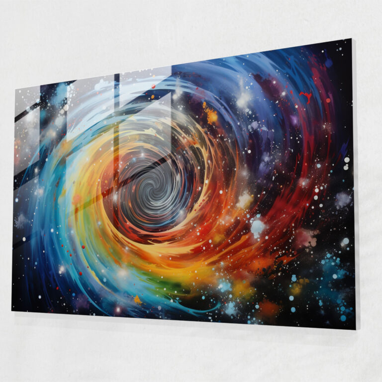 Graffiti Glass Art - Whimsical Galaxy - Graffiti, Glass Print, Whimsical, Galaxy
