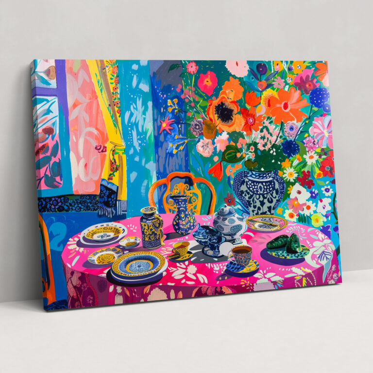 Henri Matisse Floral Canvas Print - Henri Matisse, Vibrant, Canvas Print, Henri Matisse