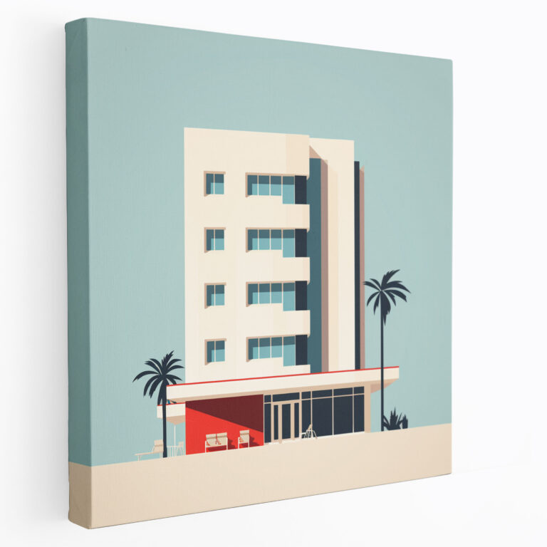 Hotel Minimalism Canvas Print - Hotel, Canvas Print, Home Decoration, Wall Decoration