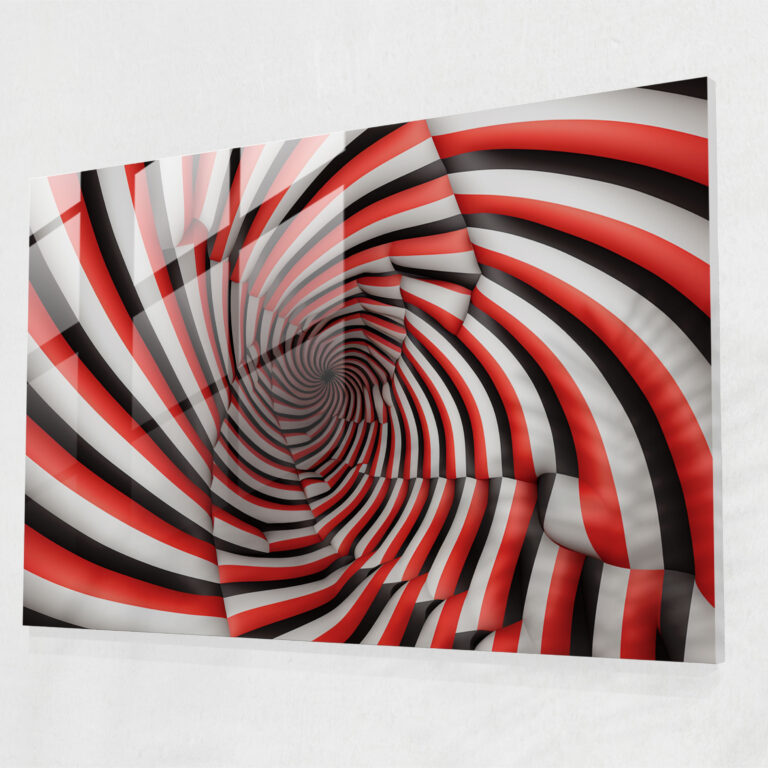 Hypnosis Glass Print - Mindbender - Hypnosis, Mesmerizing, Home Decoration, Hypnotic Trance