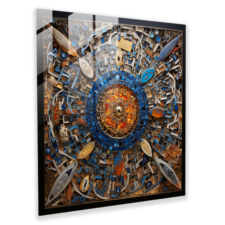 Holy Quran Glass Print - Divine Collage - Holy Quran, Glass Art, Holy Quran, Glass Wall Art