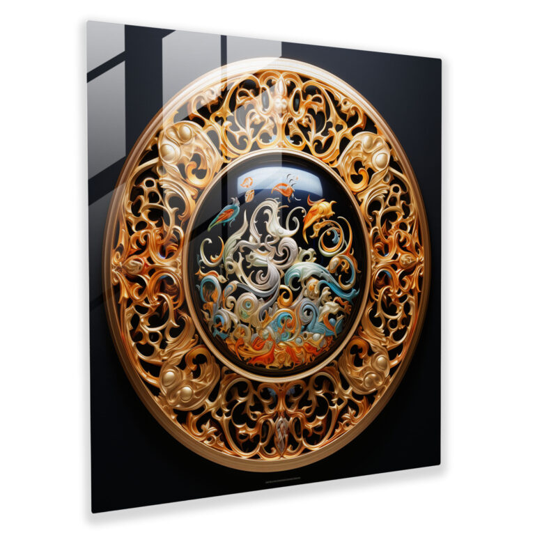Holy Quran Glass Print - Contemporary Arabic Fusion - Holy Quran, Glass Print, Cultural Significance, Home Decoration
