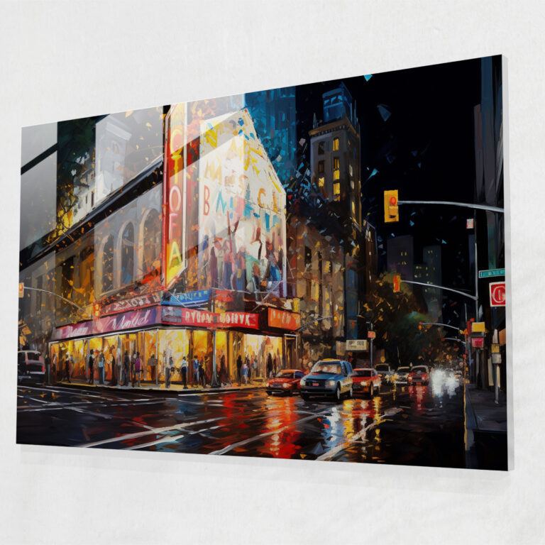 Harlem Glass Wall Art - Abstract Contemporary Glass Print - Harlem, Harlem, Wall Decoration, Glass Wall Art