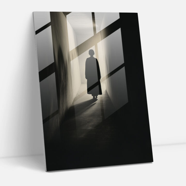 Horror Glass Print - Sinister Silhouette - Horror, Wall Decoration, Glass Wall Art, Glass Print
