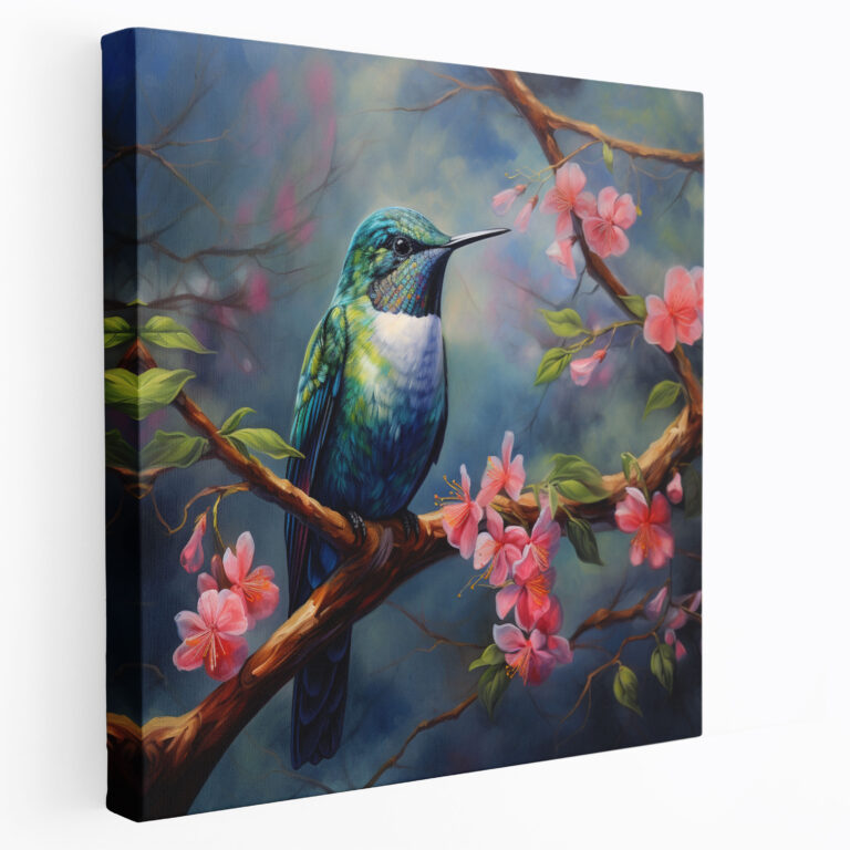 Hummingbird Oil Painting Wall Art - Hummingbird, Wall Art, Wall Decoration, Home Decoration