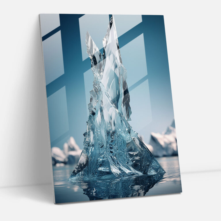 Iceberg Glass Print - Iceberg, Elegance, Home Decoration, Nature