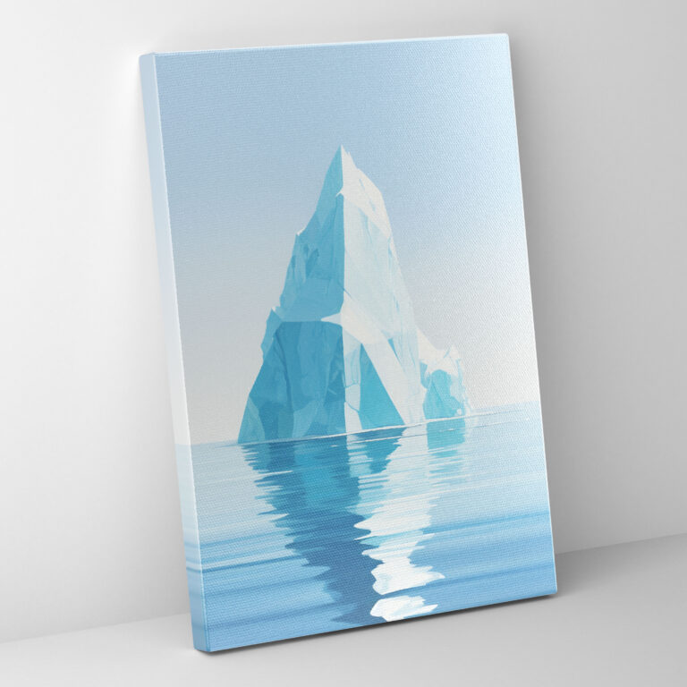 Tranquil Iceberg Canvas Print - Iceberg, Tranquil Iceberg Canvas Print, Tranquility, Vast Ocean