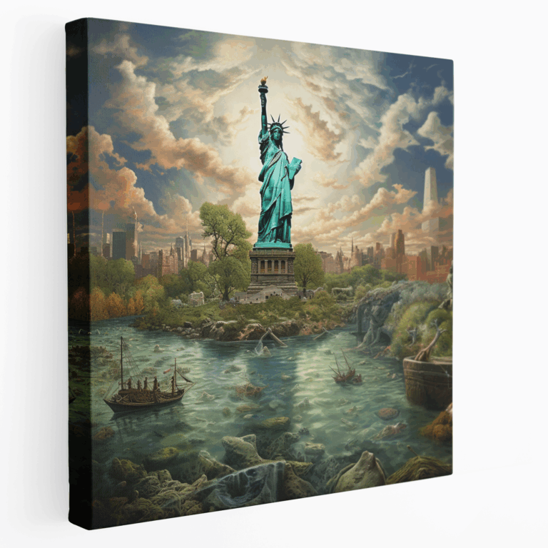 Canvas Painting: Liberty's Dreamland