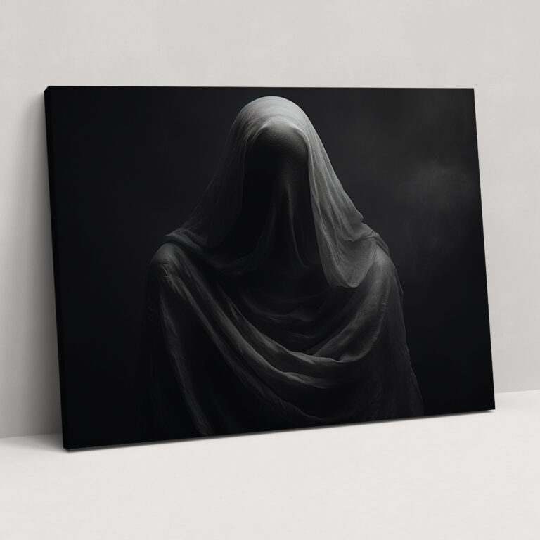 Esotericism Black & White Canvas Print - Illuminati, Home Decoration, Mystery, Canvas Wall Art