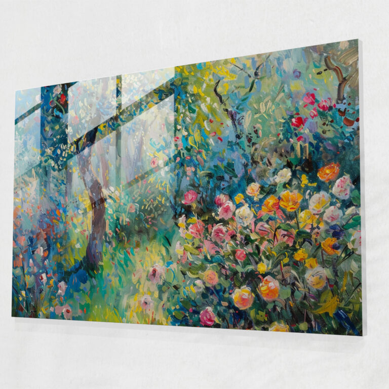 Impressionism Impressionist Garden Glass Wall Decoration - Impressionism, Home Decoration, Impressionism, Modern Art