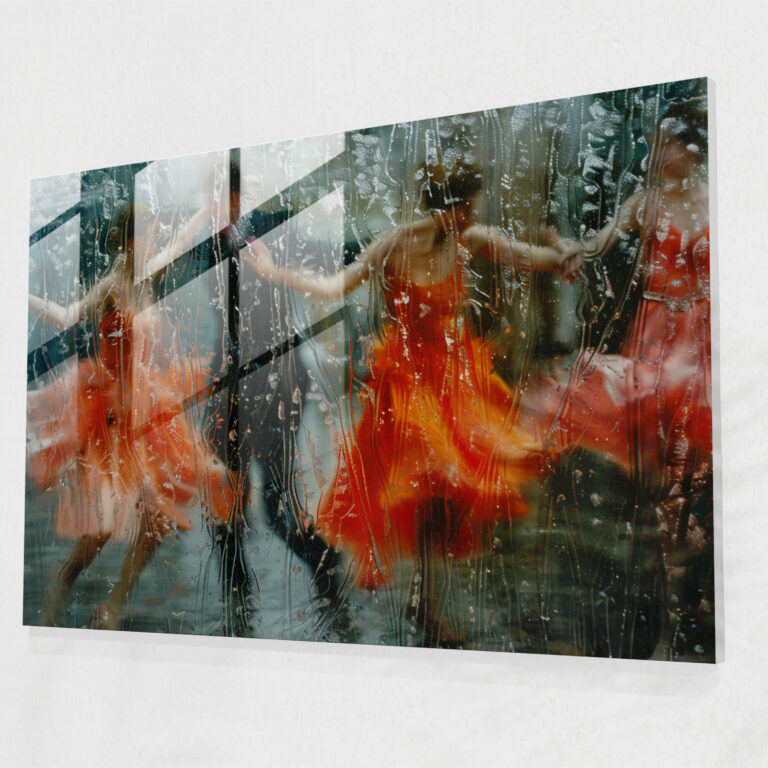 Impressionism Ballet Dancers Glass Art - Impressionism, Ballet Dancers, Motion, Wall Decoration