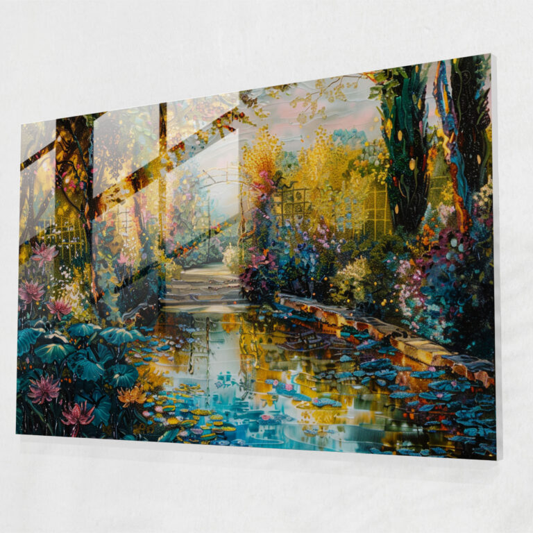 Impressionism Light-Filled Garden Glass Art - Impressionism, Glass Art, Home Decoration, Modern Art