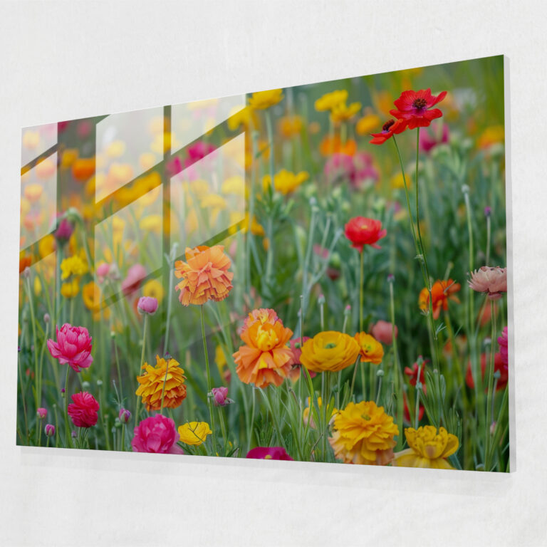 Impressionism Fields Glass Print - Impressionism, Impressionism, Modern Art, Glass Print