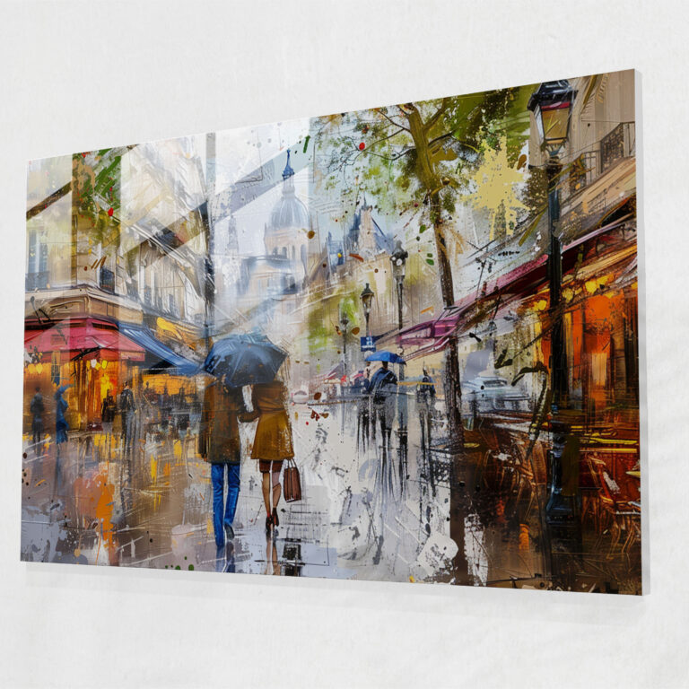Impressionism Paris Glass Print - Impressionism, Impressionism, Glass Print, Wall Decoration