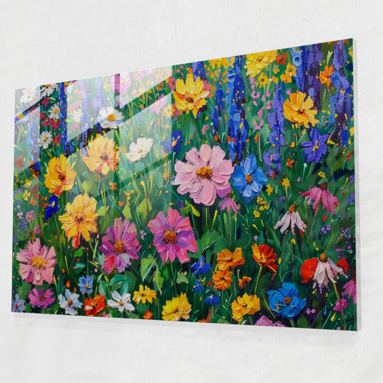 Impressionism Wall Decoration - Vibrant Garden Full Of Colorful Flowers - Impressionism, Colorful, Wall Decoration, Impressionism