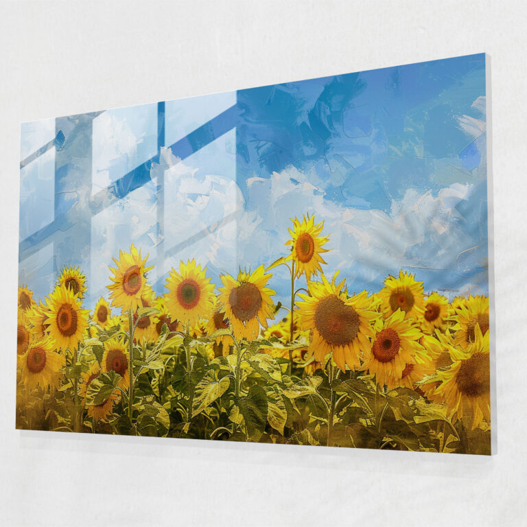 Impressionism Modern Art - Blooming Sunflowers - Impressionism, Sunflowers, Modern Art, Impressionism