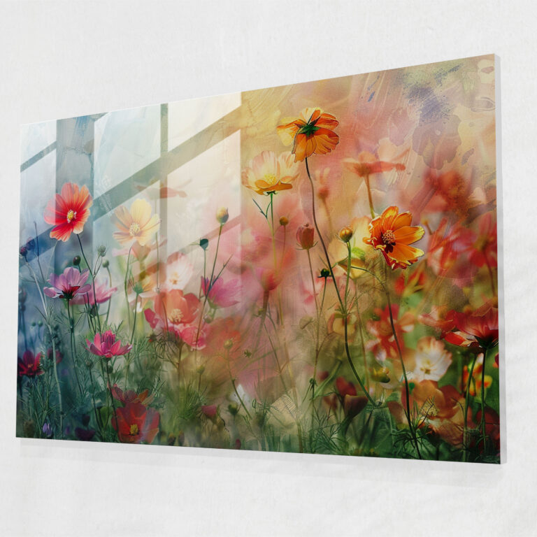 Impressionism Floral Glass Wall Art - Impressionism, Floral, Modern Art, Glass Print