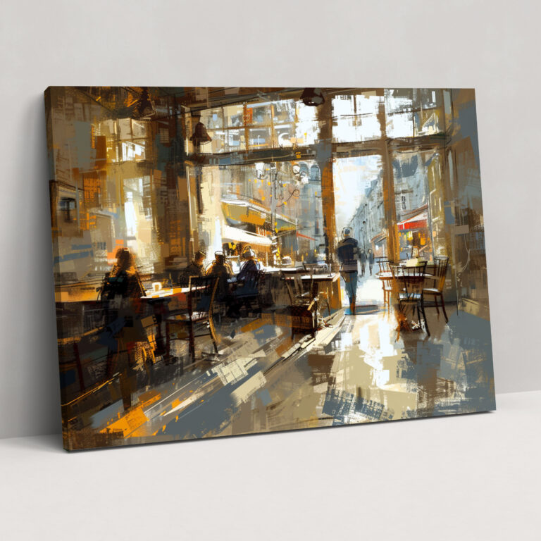 Impressionism Paris Café Canvas Print - Impressionism, Wall Decoration, Home Decoration, Impressionism