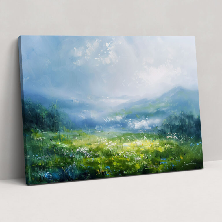 Impressionism Mountain View Wall Art - Impressionism, Wall Decoration, Home Decoration, Impressionism