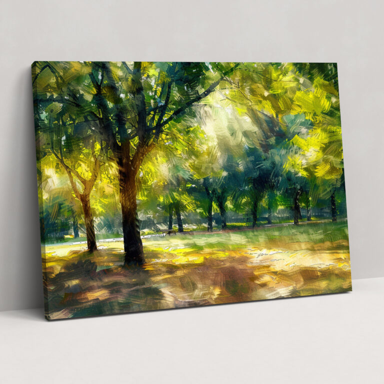Sunlight Through Trees Impressionism Wall Art - Impressionism, Canvas, Impressionism, Canvas Wall Art