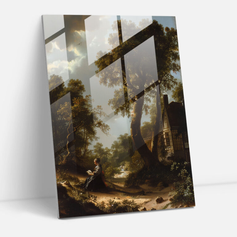 Johannes Vermeer Glass Print Wall Decoration - Johannes Vermeer, Glass Art, Glass Wall Art, Modern Art