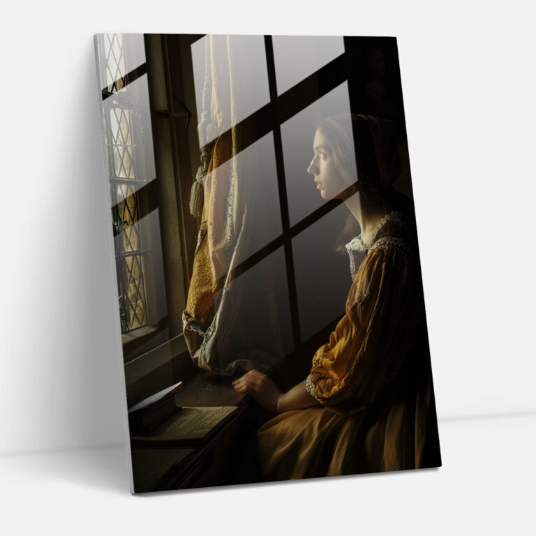 Johannes Vermeer Wall Decoration - Mystical Interior Woman - Johannes Vermeer, Johannes Vermeer, Modern Art, Wall Decoration