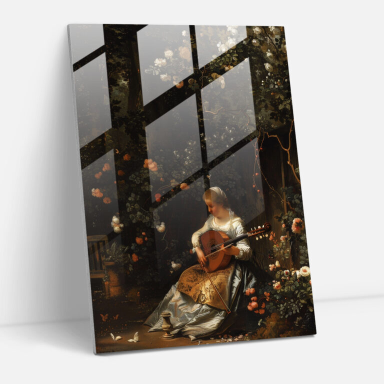 Johannes Vermeer Glass Print Home Decoration - Johannes Vermeer, Glass Art, Modern Art, Home Decoration