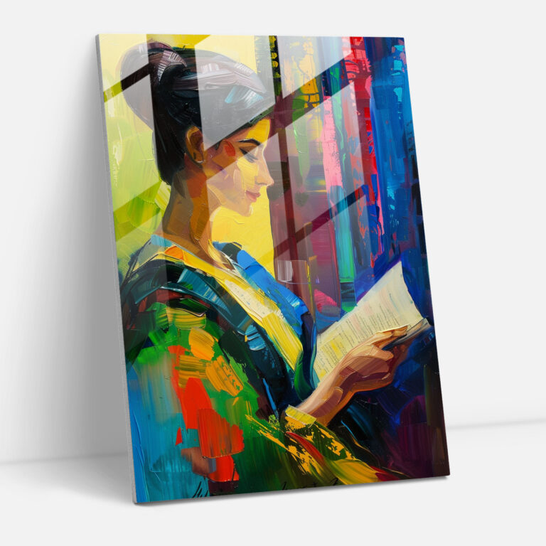 Johannes Vermeer Glass Print - Woman Reading A Letter - Johannes Vermeer, Wall Decoration, Johannes Vermeer, Modern Art