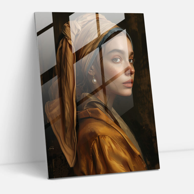 Johannes Vermeer Home Decoration - Johannes Vermeer, Home Decoration, Wall Decoration, Glass Wall Art
