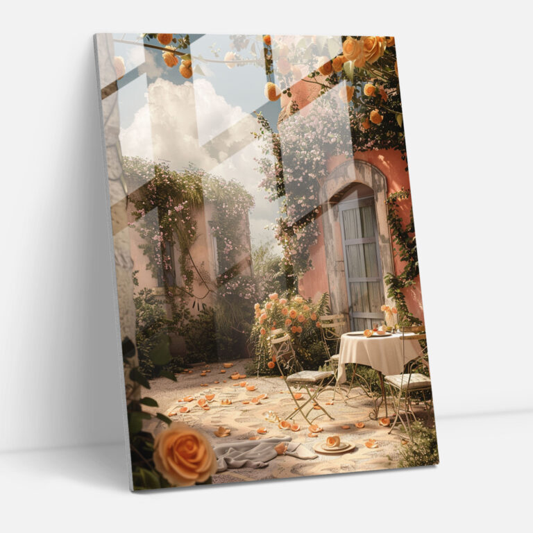 Outdoor Serenity Glass Wall Art - Johannes Vermeer, Modern Art, Glass Art, Home Decoration
