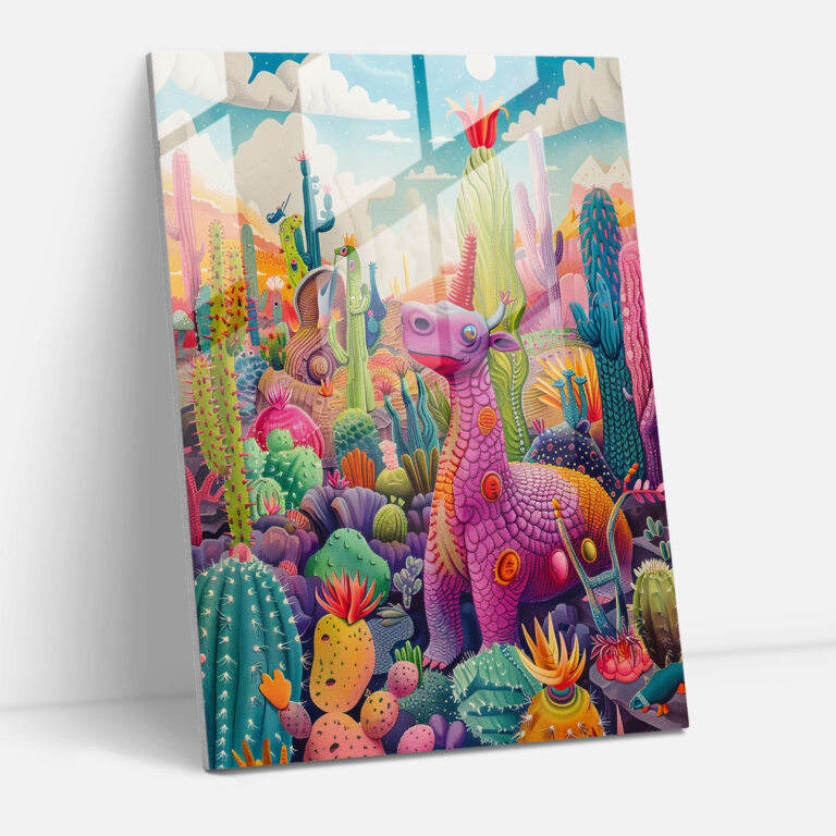 Frida Kahlo Style Glass Wall Art - Frida Kahlo Eserleri, Home Decoration, Glass Print, Glass Art
