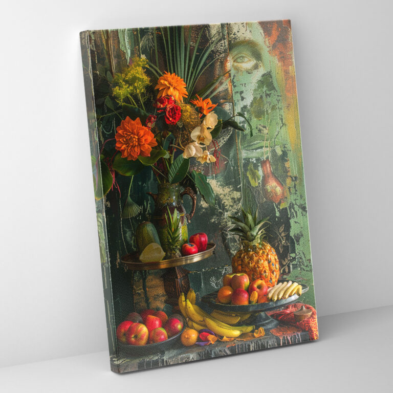 Frida Kahlo Style Canvas Print - Frida Kahlo, Canvas Wall Art, Frida Kahlo Style, Wall Decoration