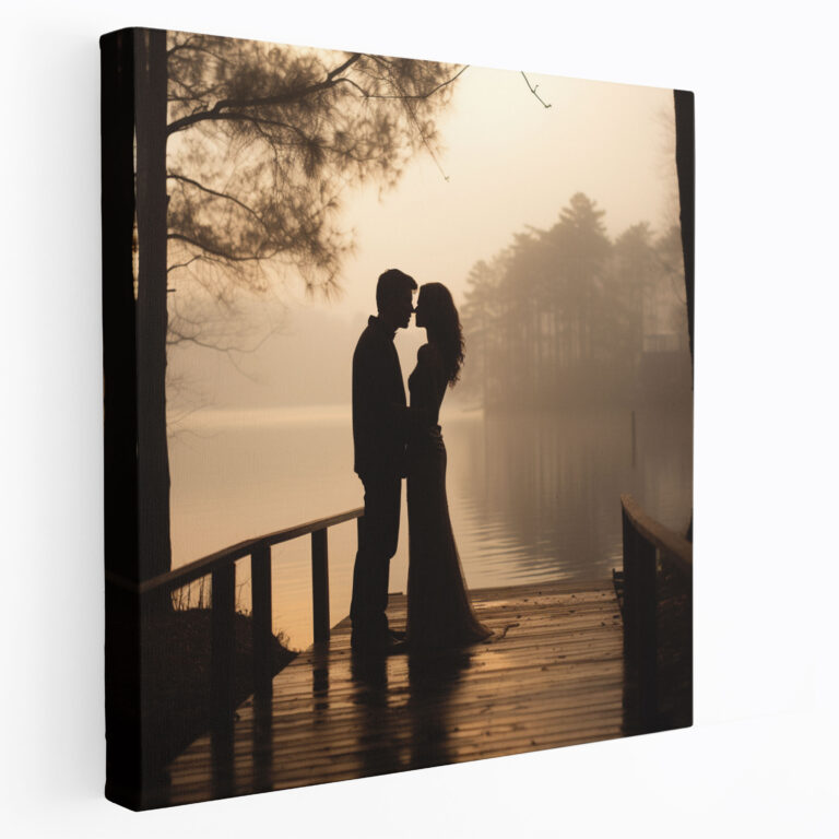 Kiss Wall Art - Kiss, Peaceful, Canvas Wall Art, Wall Decoration