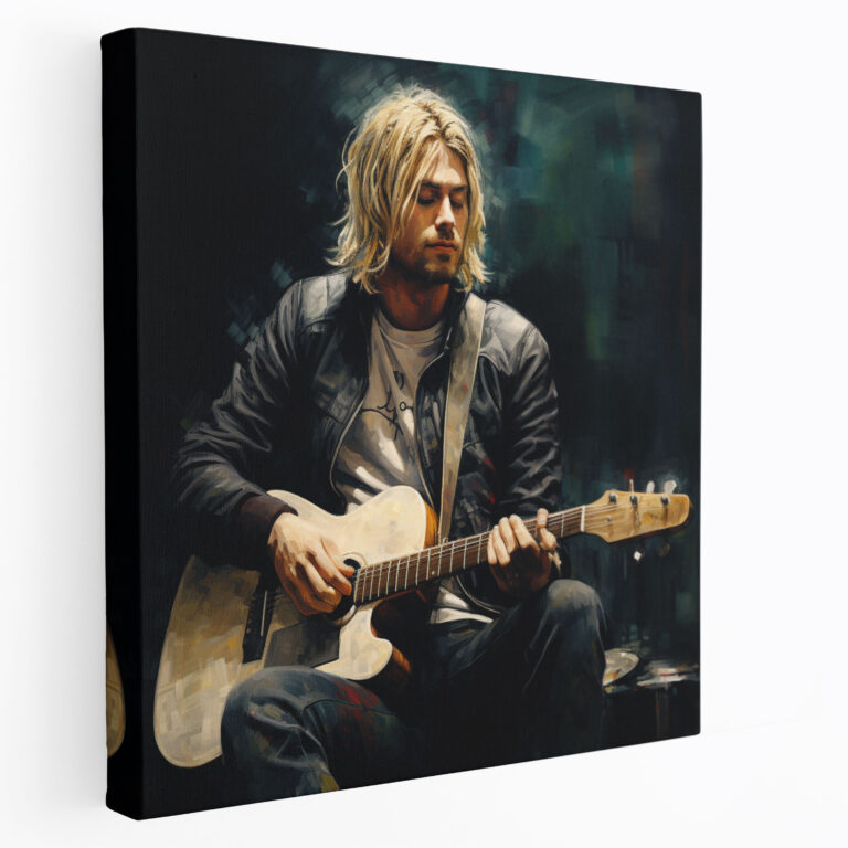 Kurt Cobain Canvas Print - Realistic Oil Painting - Kurt Cobain, Home Decoration, Wall Decoration, Canvas Print