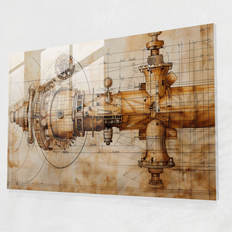 Leonardo Da Vinci Wall Decoration - Leonardo Da Vinci, Glass Print, Glass Art, Modern Art