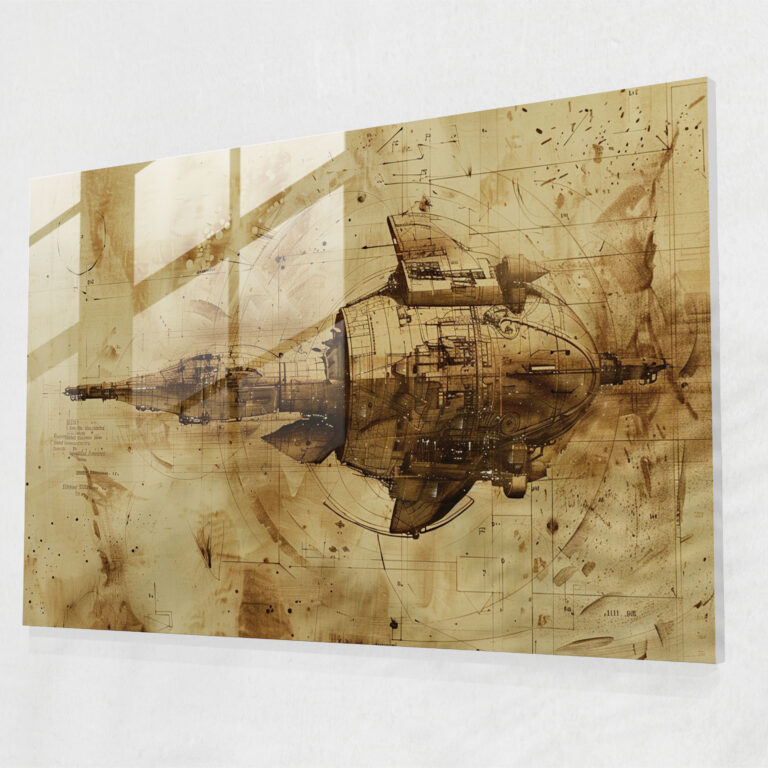 Visionary Leonardo Da Vinci Glass Wall Art - Leonardo Da Vinci, Glass Art, Home Decoration, Modern Art
