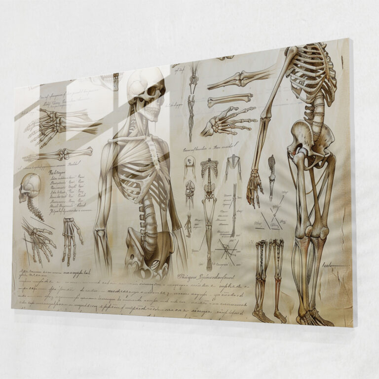 Leonardo Da Vinci Wall Decoration - Leonardo Da Vinci, Home Decoration, Modern Art, Glass Wall Art