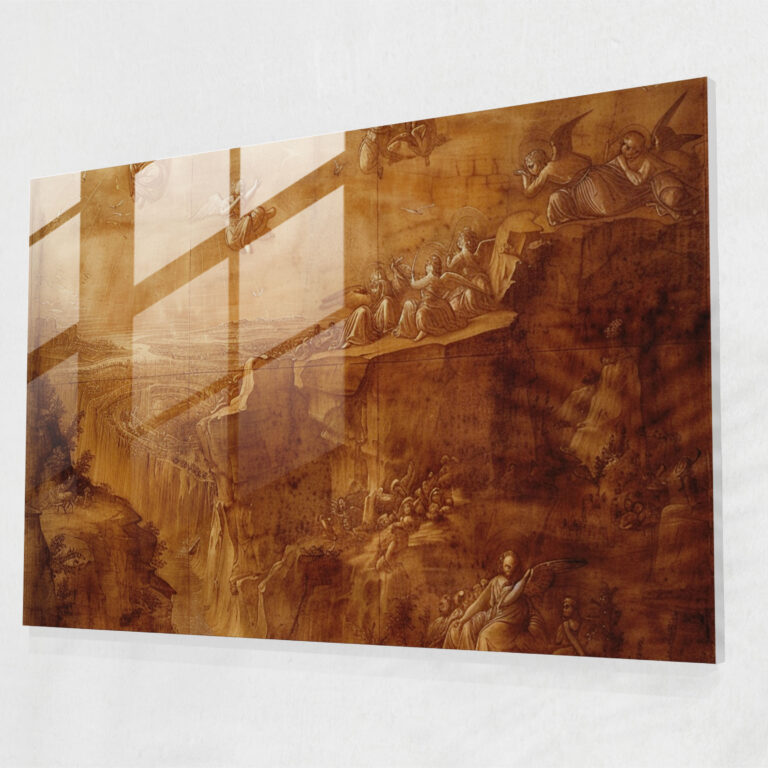 Leonardo Da Vinci Wall Decoration - Leonardo Da Vinci, Leonardo Da Vinci, Glass Print, Glass Art