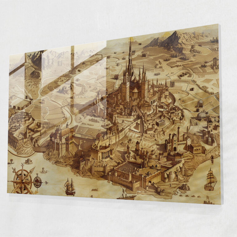 Leonardo Da Vinci Home Decoration - Leonardo Da Vinci, Wall Decoration, Leonardo Da Vinci, Glass Art