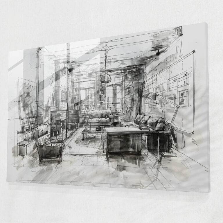 Leonardo Da Vinci Glass Wall Art - Architectural Sketches - Leonardo Da Vinci, Glass Wall Art, Leonardo Da Vinci, Home Decoration