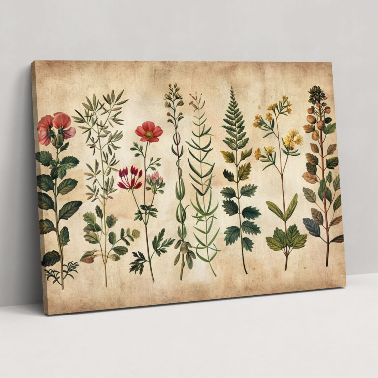 Leonardo Da Vinci Botanical Canvas Print - Leonardo Da Vinci, Wall Art, Home Decoration, Botanical