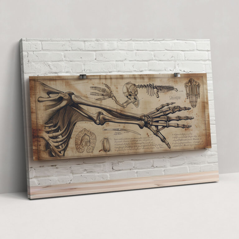 Leonardo Da Vinci Canvas Print - Detailed Anatomical Study - Leonardo Da Vinci, Leonardo Da Vinci, Wall Art, Wall Decoration